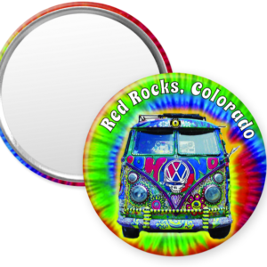 Colorful VW bus mirror souvenir, Red Rocks Colorado